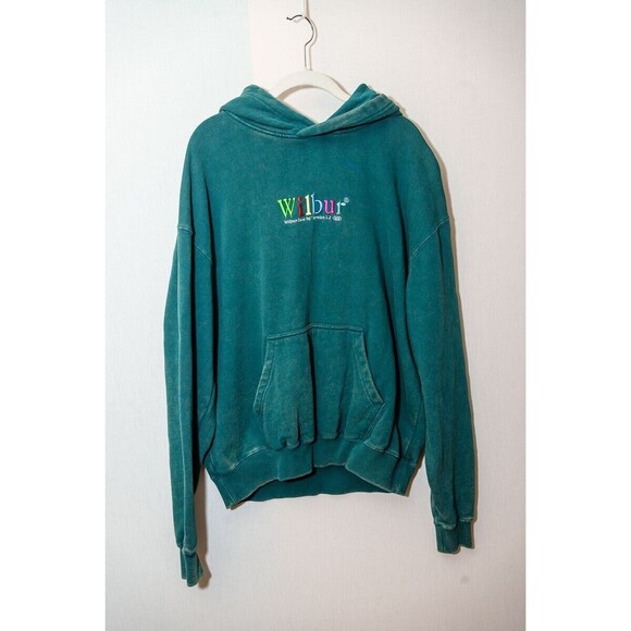 Wilbur mens Soot 96' Version 1.2 Hoodie Sweatshirt S Green Embroidered Pullover - Picture 1 of 9